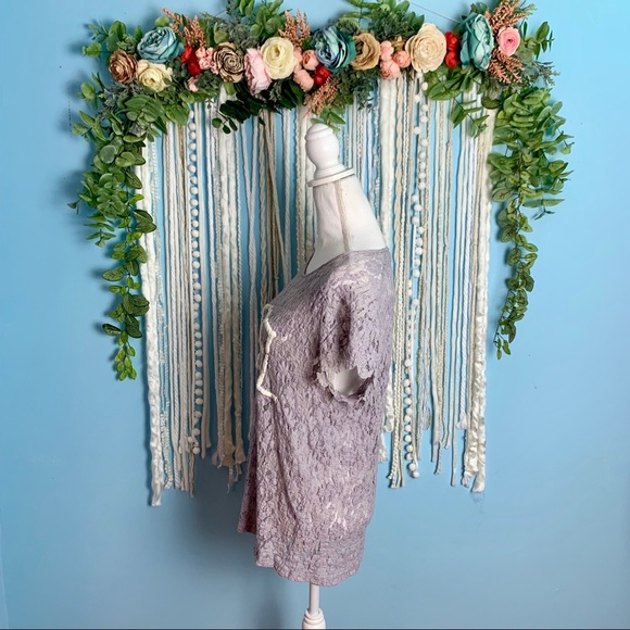 Free People Rebel In Lace Tee Medium - Picture 4 of 8